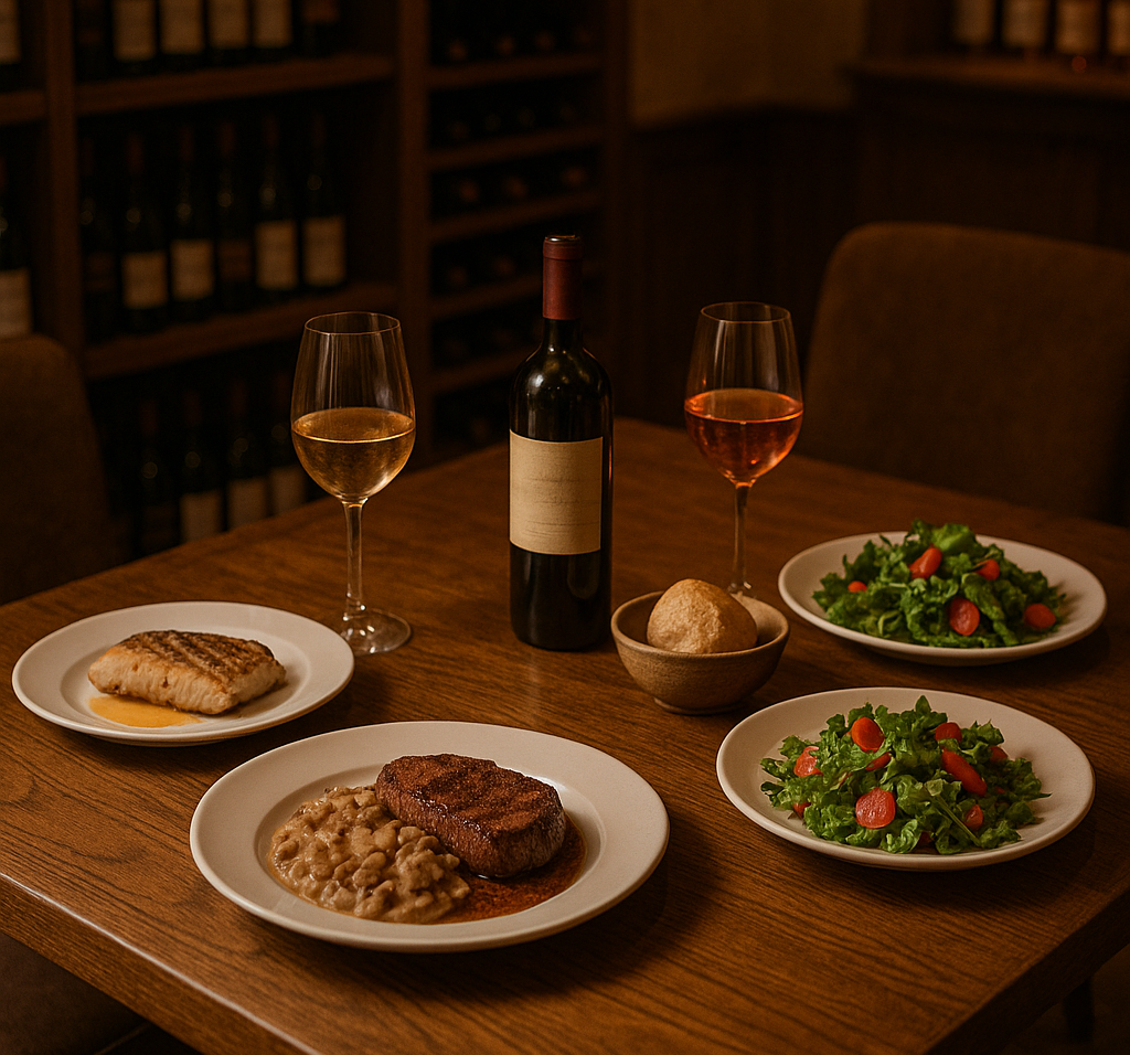 Harmonia vinho comida